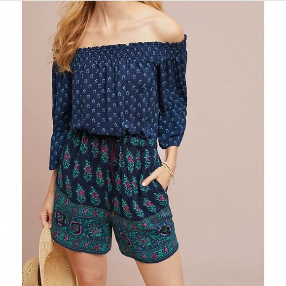 Anthropologie Pants - ett:twa by Anthro Kaleo Off The Shoulder Romper